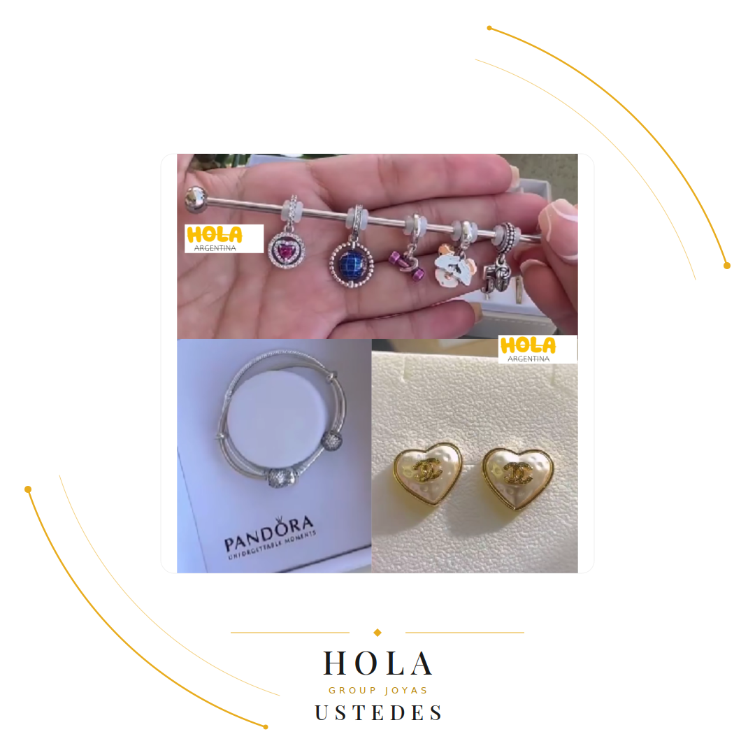 Colección de charms y pulseras de plata